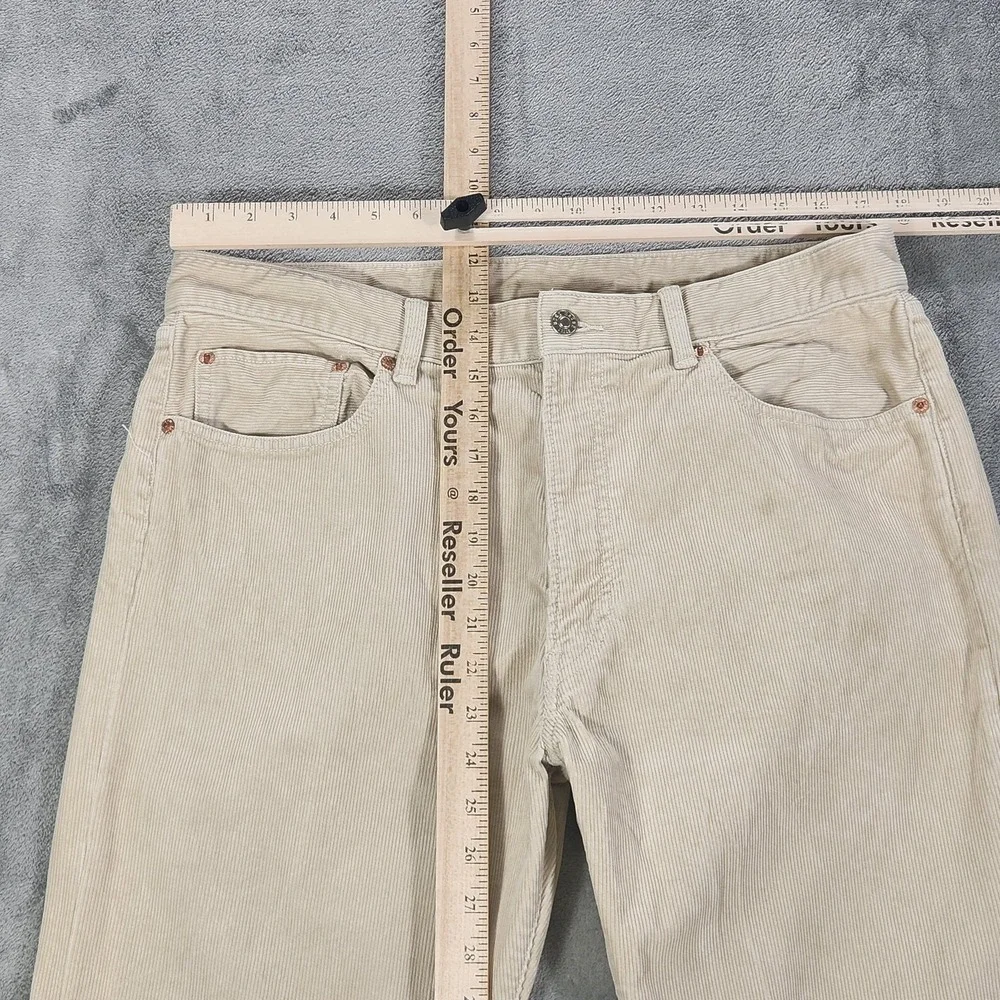 Buck Mason Pants Mens 34x32 Beige Ford Standard Corduroy Chino 5 Pocket Casual